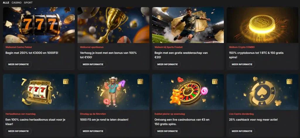 Wettson Casino bonusacties met free spins en crypto bonus