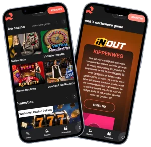 Wettson Casino mobiele weergave met live casino en promoties