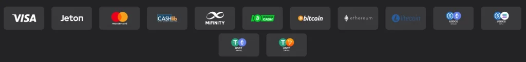 Wettson Casino betaalmethoden met Visa Mastercard en cryptocurrencies